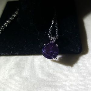 Sapphire Fashion Necklace 18 IN NWOT